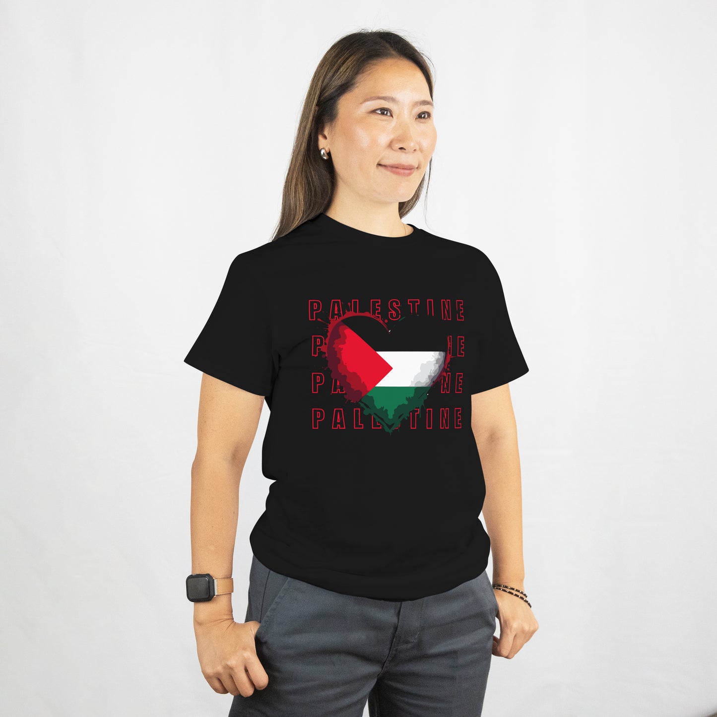 Short Sleeve- "Palestine heart"