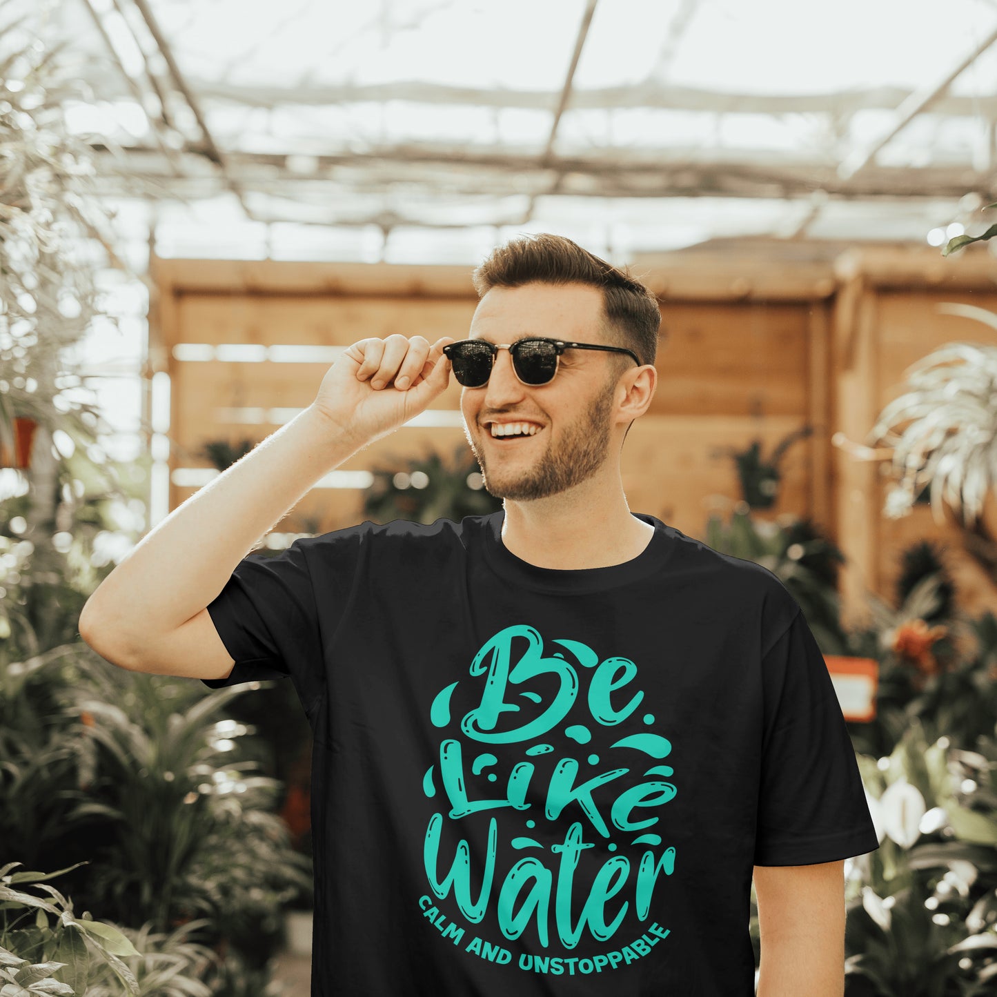 "Be like water, calm and unstoppable"