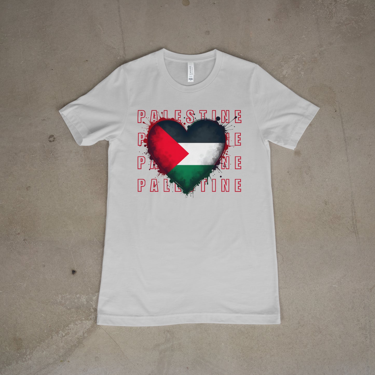 Short Sleeve- "Palestine heart"