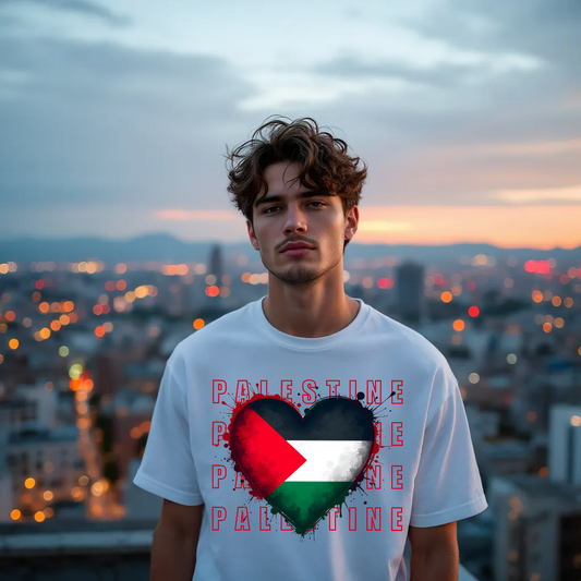 Short Sleeve- "Palestine heart"